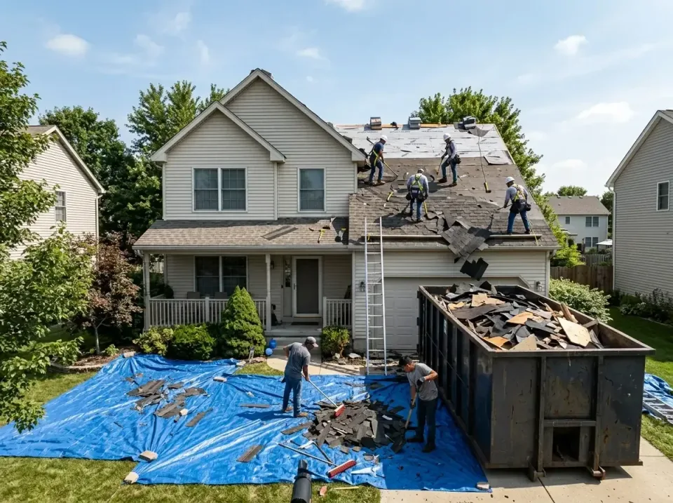 roof-replacement-debris-remova-004 — frequently asked questions, Cheapest Dumpster Rentals in Orleans, IN